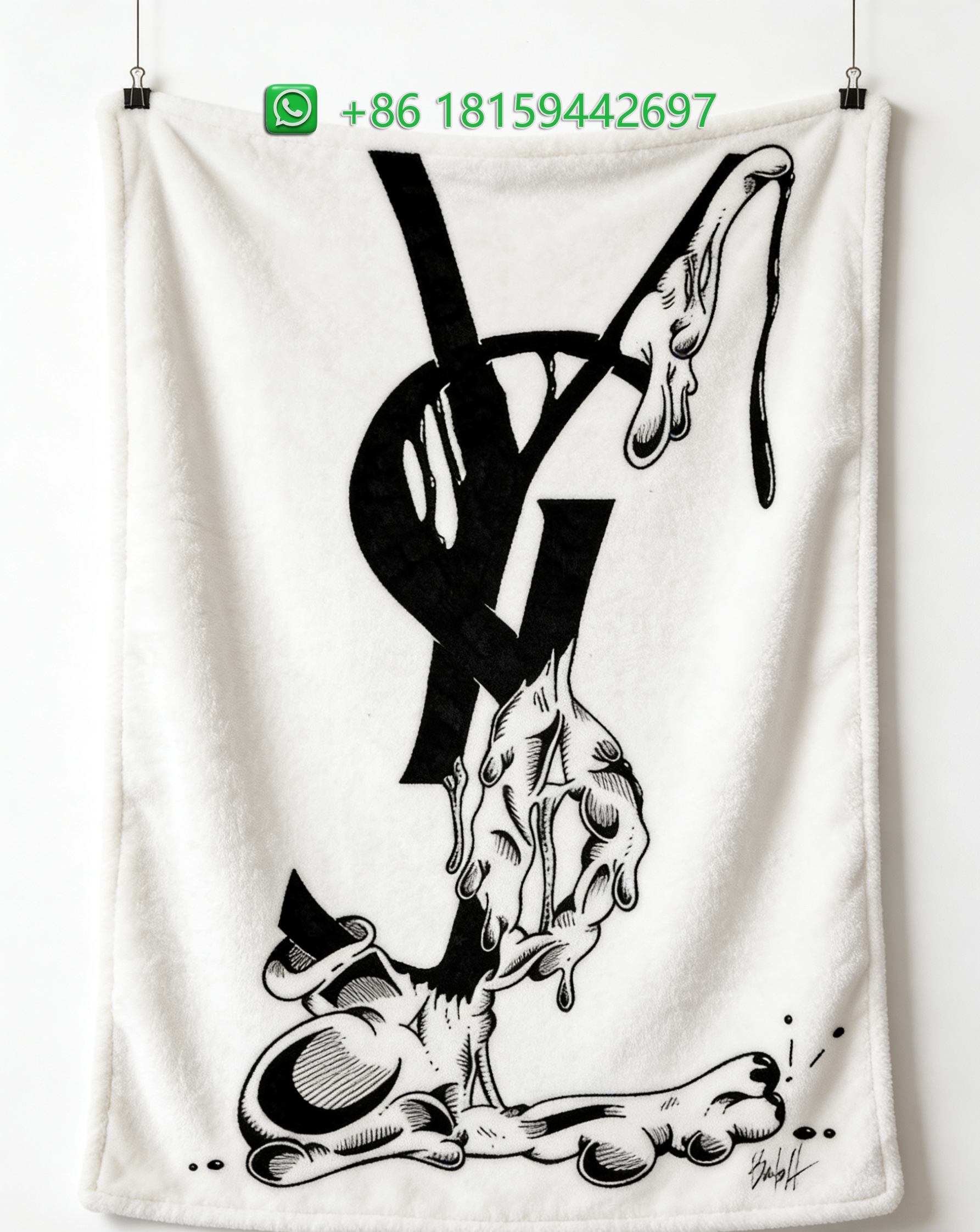 Yves Saint Laurent Throw Blankets